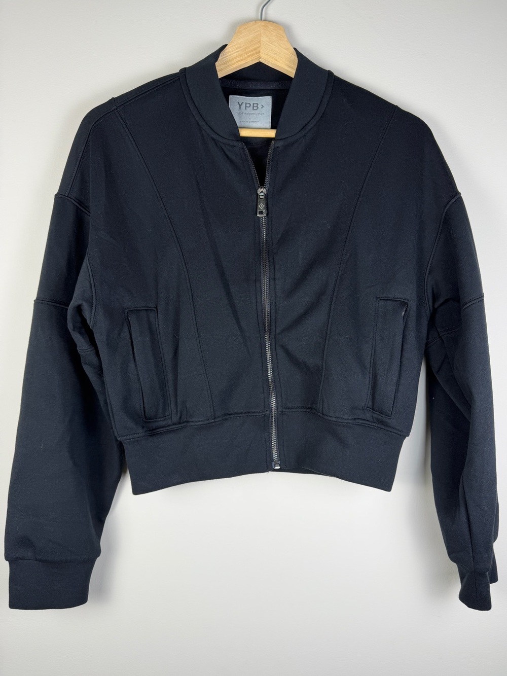 YPB Abercrombie Black Bomber Jacket
